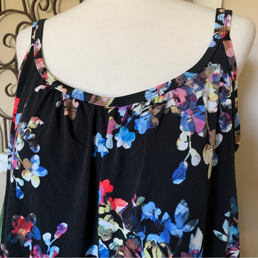 AZUL Size 18W One Piece Romper Style Swimsuit with Adjustable Straps - Picture 2 of 5